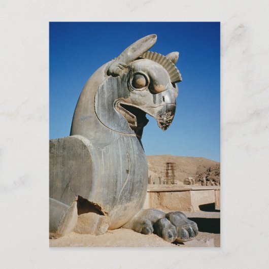 ジャイアントグリフィン、ペルシャ語、紀元前516-465年 ポストカード (正面)