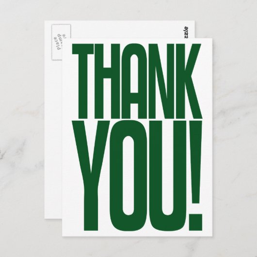 ジャイアントグリーンありがとう!拡声用はがき ポストカード (正面/裏面)