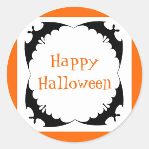 ジャイアントコウモリ ハッピーハロウィン ラウンドシール