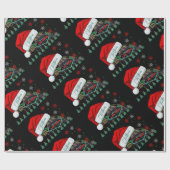 ジャイアントサンタハットラスベガスクリスマスラッピング紙 ラッピングペーパー (フラット)