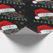 ジャイアントサンタハットラスベガスクリスマスラッピング紙 ラッピングペーパー (角)