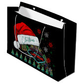 ジャイアントサンタハットラスベガスクリスマス抱き枕 ラージペーパーバッグ (正面アングル)