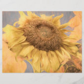 ジャイアントサンフラワーカントリーイエローグレーデカップアート (正面)