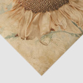 ジャイアントサンフラワーズイエローオールドヴィンテージデカップアート 薄葉紙 (詳細)