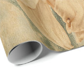 ジャイアントサンフラワーズイエローデカップオールドヴィンテージアート ラッピングペーパー (ロールコーナー)