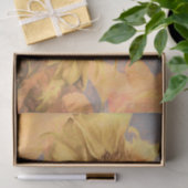 ジャイアントサンフラワーズカントリーイエローグレーデカップアート 薄葉紙 (ギフト)