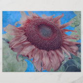 ジャイアントサンフラワーズカントリーピンクブルーデカップアート (裏面)