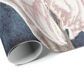 ジャイアントサンフラワーズグレイヴィンテージセピアデクページ ラッピングペーパー (ロールコーナー)