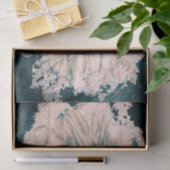 ジャイアントサンフラワーズヴィンテージセピアティール(緑がかった色)ヴィネット 薄葉紙 (ギフト)