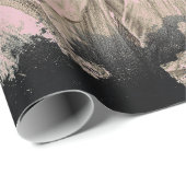 ジャイアントサンフラワーズヴィンテージセピアピンクブラックヴィネット ラッピングペーパー (ロールコーナー)