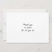 ジャイアントサンフラワーズヴィンテージセピアフローラアート サンキューカード (裏面)