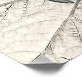 ジャイアントサンフラワーズヴィンテージセピア植物芸術 ポスター (角)