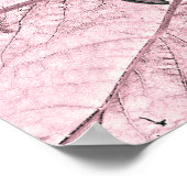 ジャイアントサンフラワーズヴィンテージ赤面ピンクアート ポスター (角)