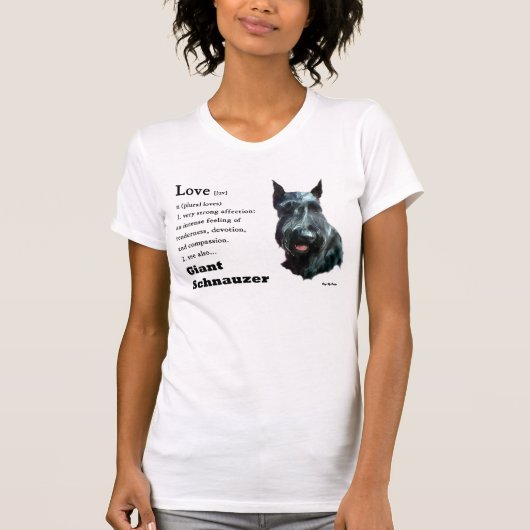 ジャイアントシュナウザーの贈り物 Tシャツ (正面)