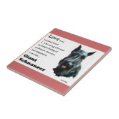 ジャイアントシュナウザーアート タイル (側面)