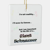 ジャイアントシュナウザーオーナメント セラミックオーナメント (右)