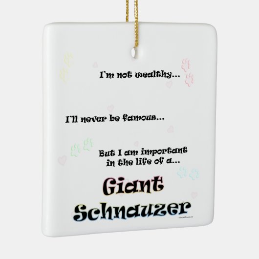 ジャイアントシュナウザーオーナメント セラミックオーナメント (右)
