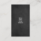 ジャイアントシュナウザーシルエット – シャルボードスタイル 名刺 (裏面)