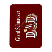 ジャイアントシュナウザーパパ マグネット (縦)