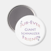 ジャイアントシュナウザーフーレバー マグネット (正面/裏面)