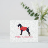 ジャイアントシュナウザーメリークリスマスデザイン シーズンポストカード (スタンド正面)
