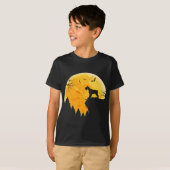 ジャイアントシュナウザー愛好家 |ハロウィーン満月 Tシャツ (正面フル)
