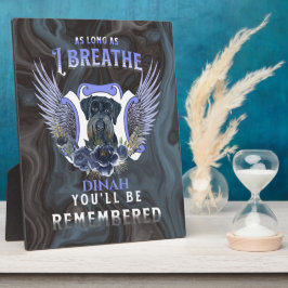 ジャイアントシュナウザー 息ある限り記念碑 フォトプラーク