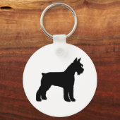 ジャイアントシュナウザー（黒） キーホルダー (正面)