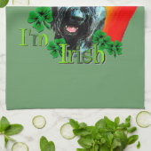ジャイアントシュナウザーSt patricks day キッチンタオル (折り畳み)