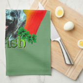 ジャイアントシュナウザーSt patricks day キッチンタオル (四つ折り)