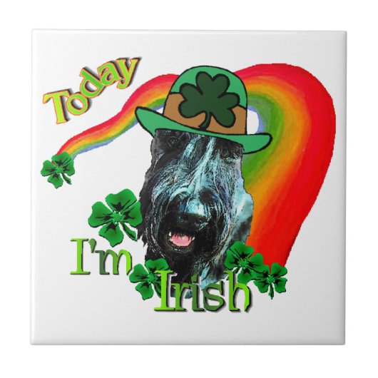 ジャイアントシュナウザーSt patricks day タイル (正面)