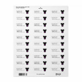 ジャイアントシュナウツァーキュートカートカートゥーンスケッチ ラベル (フルシート)