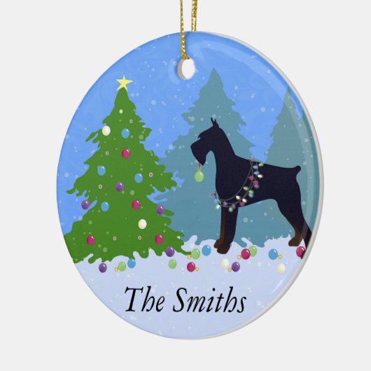 ジャイアントシュナウツァークリスマスフォレスト セラミックオーナメント (左)
