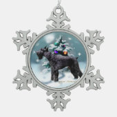 ジャイアントシュナウツァークリスマス スノーフレークピューターオーナメント (正面)