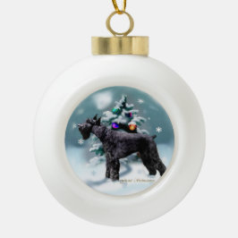 ジャイアントシュナウツァークリスマス セラミックボールオーナメント