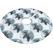 ジャイアントシュナウツァークリスマス ブラッシュドポリエステルツリースカート (アングル)