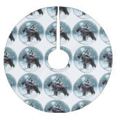 ジャイアントシュナウツァークリスマス ブラッシュドポリエステルツリースカート (正面)