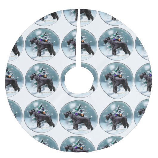 ジャイアントシュナウツァークリスマス ブラッシュドポリエステルツリースカート (正面)