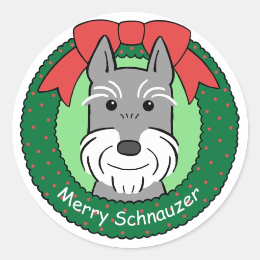 ジャイアントシュナウツァークリスマス ラウンドシール (正面)