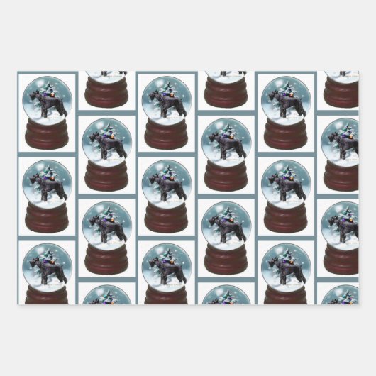 ジャイアントシュナウツァークリスマス ラッピングペーパーシート (正面)