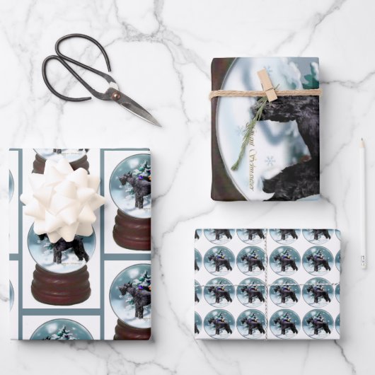 ジャイアントシュナウツァークリスマス ラッピングペーパーシート (正面)