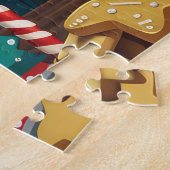 ジャイアントシュナウツァーホリデーベーキング:フェスティバルクリスマス ジグソーパズル (側面)