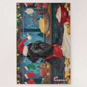 ジャイアントシュナウツァーホリデーベーキング:フェスティバルクリスマス ジグソーパズル (縦)