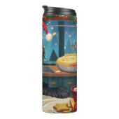 ジャイアントシュナウツァーホリデーベーキング:フェスティバルクリスマス タンブラー (回転右)