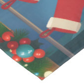 ジャイアントシュナウツァーホリデーベーキング:フェスティバルクリスマス テーブルクロス (アングル)