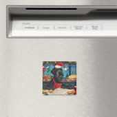 ジャイアントシュナウツァーホリデーベーキング:フェスティバルクリスマス マグネット (インサイチュ (食洗機))