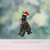 ジャイアントシュナウツァー恋人クリスマスサンタジャイアントシュナウザーC アクリルサイン (ニュートラル)