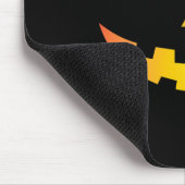 ジャイアントジャックオランタン顔ハロウィンカボチャおもしろい マウスパッド (コーナー)