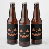 ジャイアントジャックオランタン顔ハロウィンカボチャ ビールラベル (ボトル)