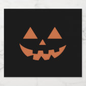 ジャイアントジャックオランタン顔ハロウィンカボチャ ビールラベル (シングルラベル)